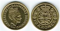 10 kr. 1998 i kv. S - fra Kgl. møntsæt