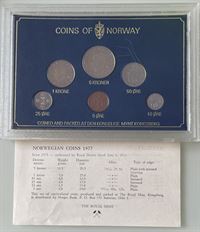 Norge: Kgl. Møntsæt år 1978 i plastkassette