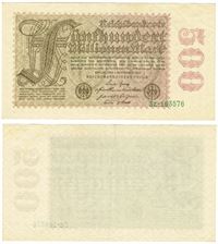 Seddel: Tyskland 500.000.000 mark 1923 i kv. 1+ - 01