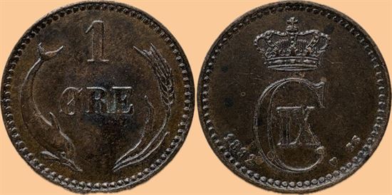1 øre 1892 i kv. 1+