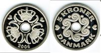 5 kr. 2006 i kv. M - fra Kgl. Proof møntsæt