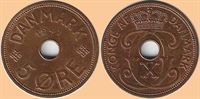 Færøerne: 5 øre 1941 i kv. (01) - enkelte små pletter