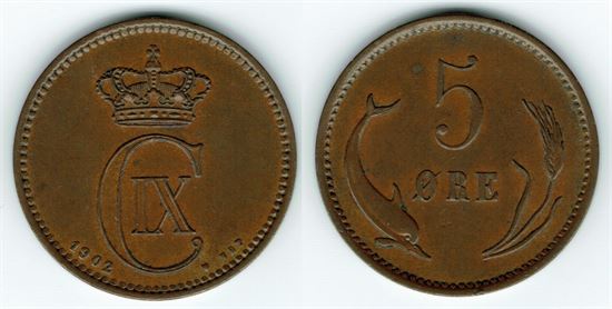 5 øre 1902 i kv. 01