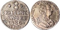År 1730 - Fr. IV - 8 skilling i kv. 1+ - 01 H54