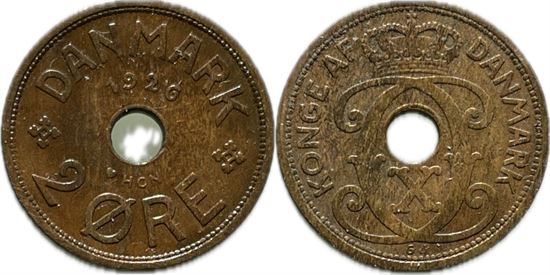 2 øre 1926 i kv. 1-