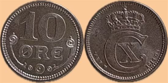 10 øre 1914 i kv. 01