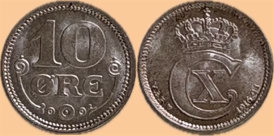 10 øre 1916 i kv. 01