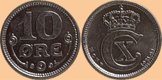 10 øre 1921 i kv. 0