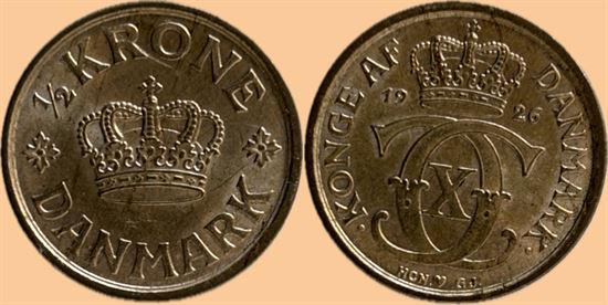 1/2 kr. 1926 i kv. 01 - 0