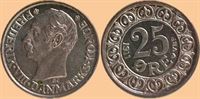 25 øre 1911 i kv. 0 - har lidt medaljepræg over sig