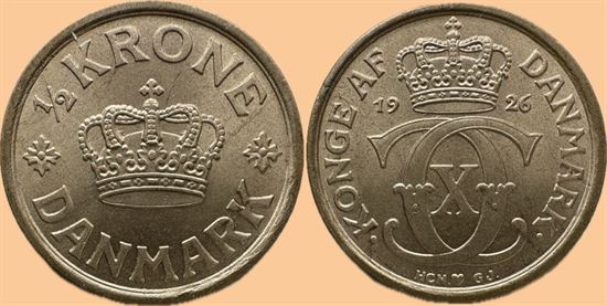1/2 kr. 1926 i kv. 0