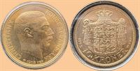 Guld 10 kr. 1913 i kv. 0 - i papomslag fra Den Kgl. Mønt