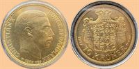 Guld 10 kr. 1917 i kv. 0 - i papomslag fra Den Kgl. Mønt