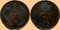 1 øre 1876 i kv. 1+