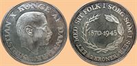 Erindringsmønt - Årgang 1945 2 kr. sølv i kv. 0 - M