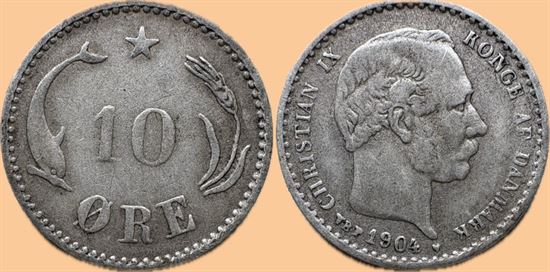 10 øre 1904 i kv. 1
