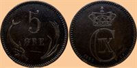 5 øre 1891 i kv. 1+