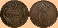 2 øre 1876 i kv. 1