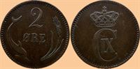 2 øre 1886 i kv. 1+