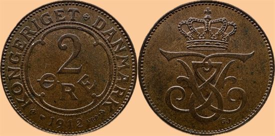 2 øre 1912 i kv. 01