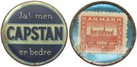 Postskillemønt 10 øre 1920 Capstan i kv. 1+