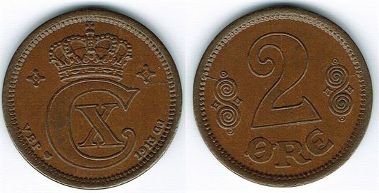 2 øre 1913 i kv. 01