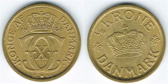 1/2 kr. 1940 i kv. 01