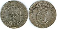 År 1682 - Chr. V - 1 krone i kv. (1+) - hængselrester