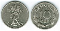 10 øre 1969 i kv. 1+ - 01 - Udfyldt 9-tal