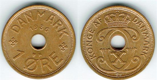 1 øre 1936 i kv. 0