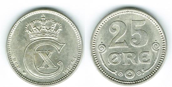 25 øre 1919 i kv. 01