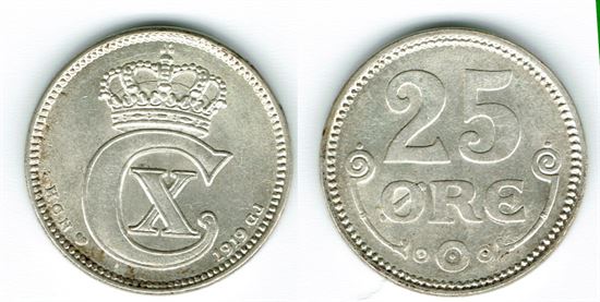 25 øre 1919 i kv. 01