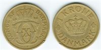 1 kr. 1924 i kv. (1- - 1) - lille kantskade
