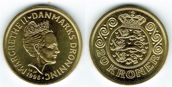 20 kr. 1996 i kv. S