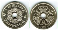 1 kr. 1992 i kv. S