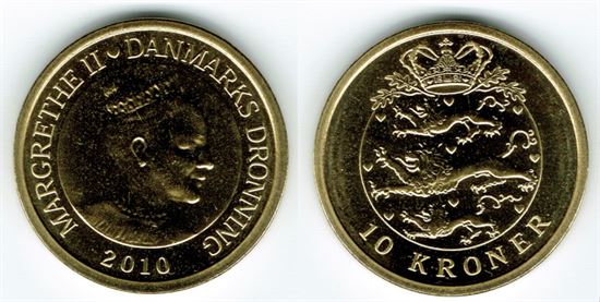 10 kr. 2010 i kv. S - pragteksemplar