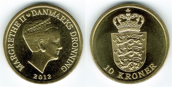 10 kr. 2012 i kv. S - pragteksemplar