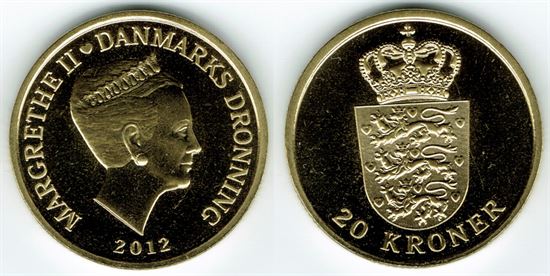 20 kr. 2012 i kv. S - pragteksemplar