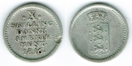 DVI: 10 skilling 1816 i kv. 1 - 1+