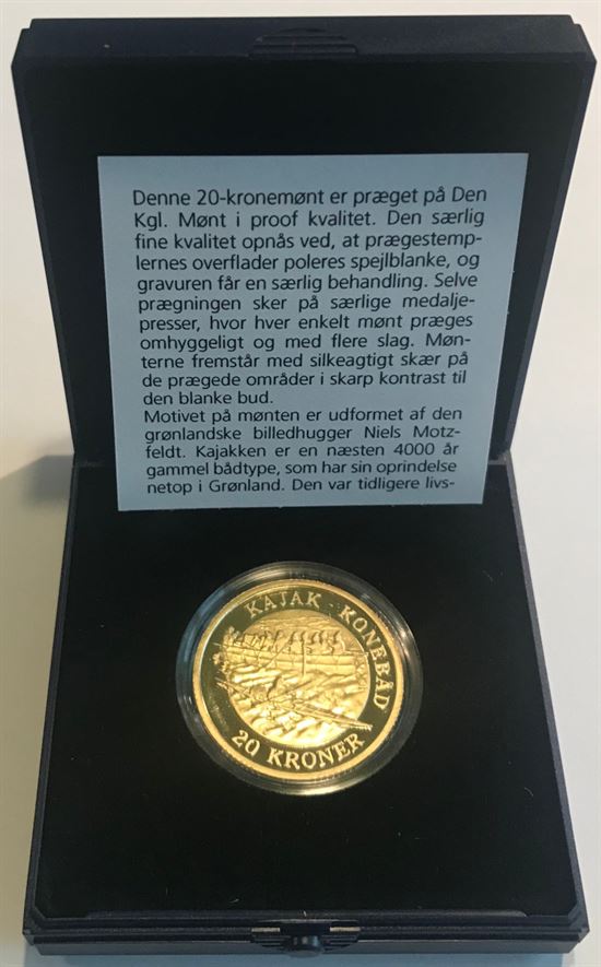 SKIBE: 20 kr. 2010 - Kajak-Konebåd - Proof version