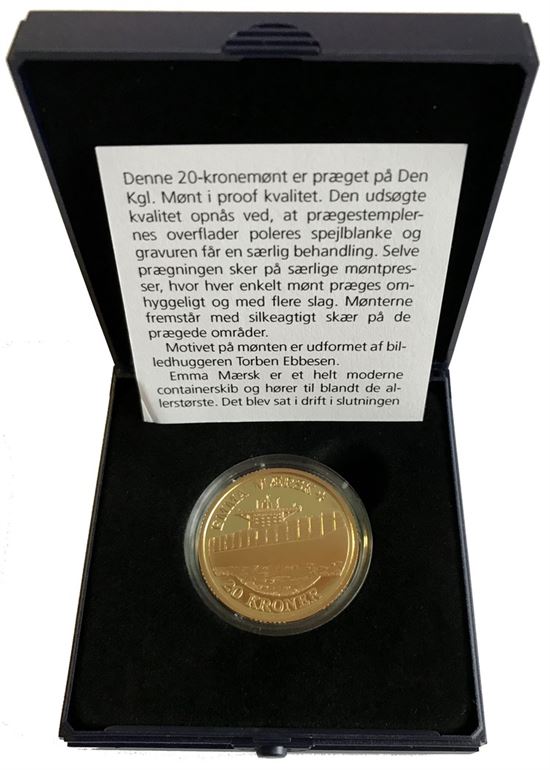 SKIBE: 20 kr. 2011 - Emma Mærsk - Proof version