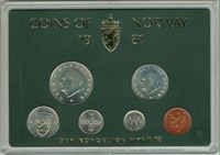 Norge: Kgl. Møntsæt år 1981, 1982, 1983