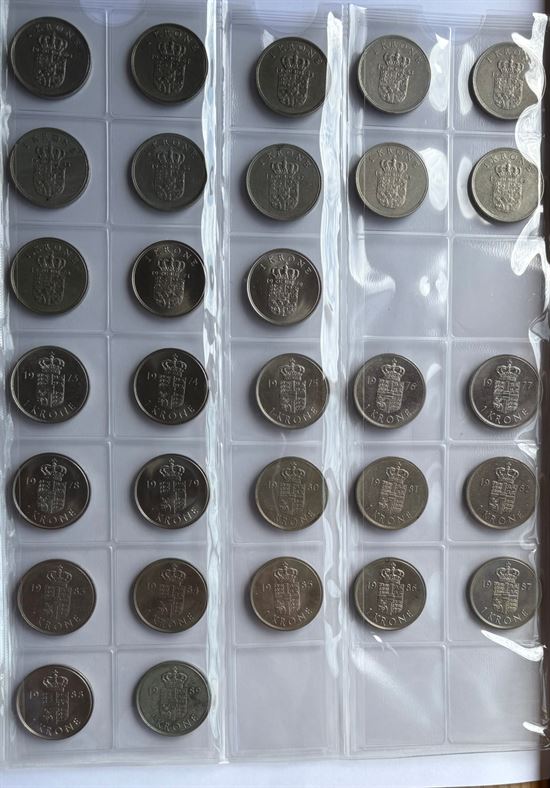 1 kr. 1960 - 1989 komplet