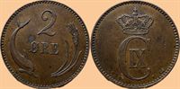 2 øre 1876 i kv. 1+
