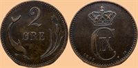 2 øre 1887 i kv. 1+