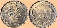 25 øre 1891 i kv. 0