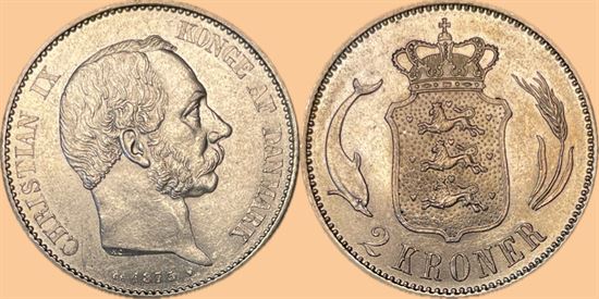 2 kr. 1875 i kv. 0