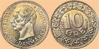 10 øre 1910 i kv. M - pragteksemplar