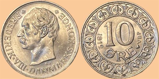 10 øre 1912 i kv. 0