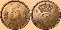 5 øre 1914 i kv. (0) - lidt minipletter på forsiden